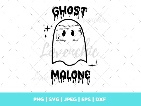 Ghost Malone Cilpart Halloween Svg, Png