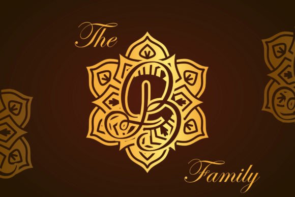 Glory Mandala Monogram Font - Preview 2