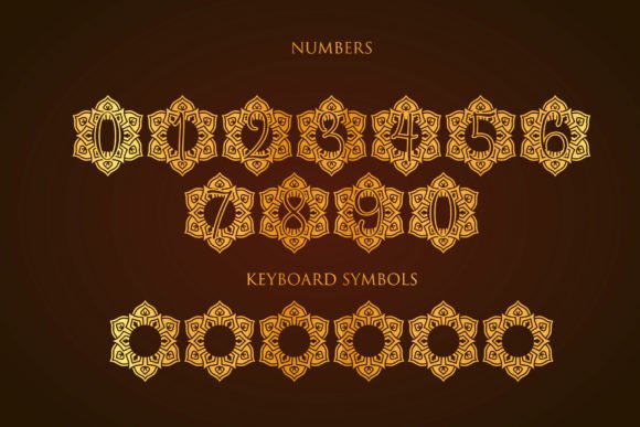 Glory Mandala Monogram Font - Preview 3