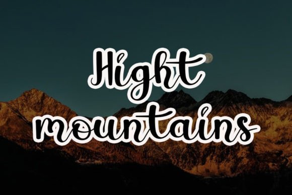 Hiking Font - Preview 1