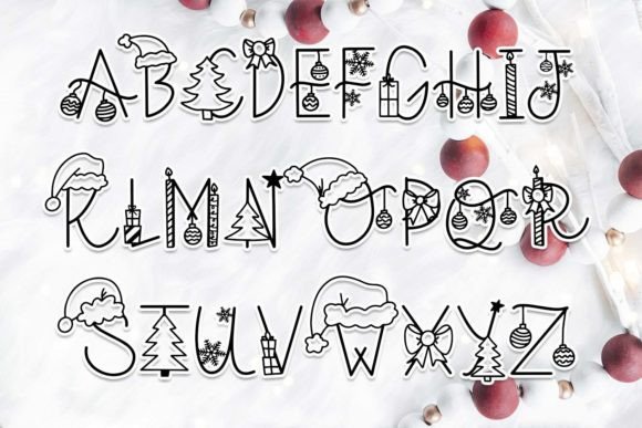 Holiday Happenings Font - Preview 1