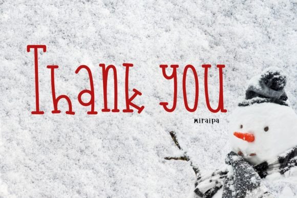 Jolly Snowman Font PNG with transparent background - Preview 4