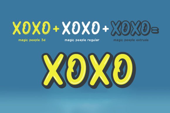 Magic People Font PNG with transparent background - Preview 4