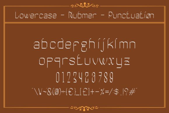 Namera Font PNG with transparent background - Preview 1
