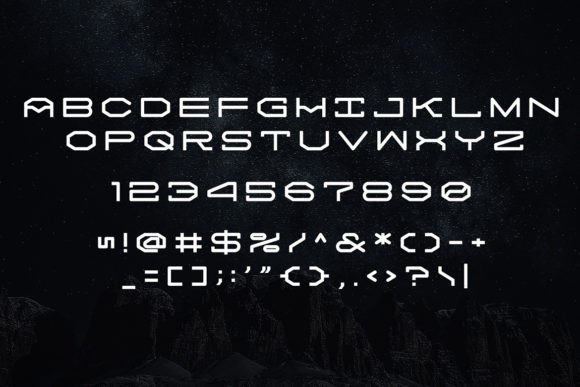 Nerox Font PNG with transparent background - Preview 3