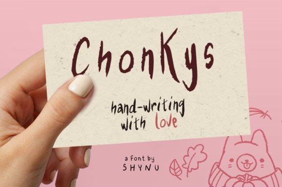Chonkys Skript-Schriftarten Schriftart Von SHYNU