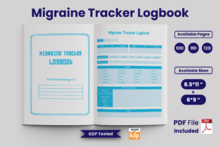 Migraine Tracker Logbook KDP Interior Graphic by SNdesign · Creative ...
