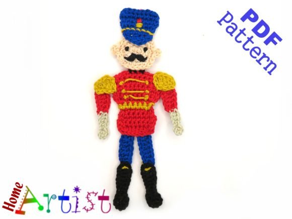 Nutcracker Crochet Pattern Applique