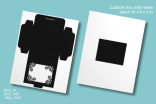 Ornate Window Rectangular Favor Box SVG · Creative Fabrica