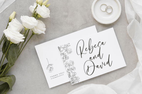 Rosewhite Font PNG with transparent background - Preview 3