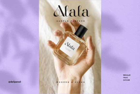 Alala Font PNG with transparent background - Preview 1
