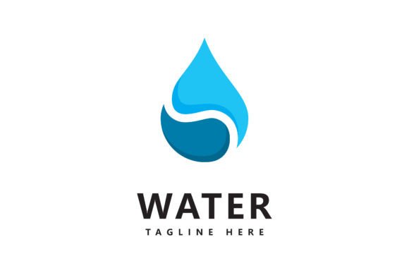 Blue Water Drop Logo Icon Vector Design