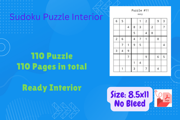 Easy Sudoku Puzzle Book for Kids Graphic by Jerin Design · Creative Fabrica
