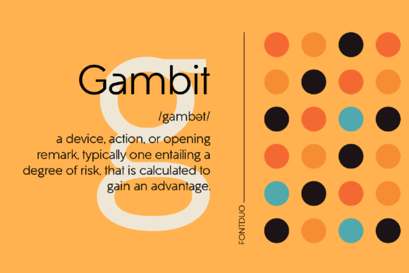 Gambit Fd Neue Font PNG with transparent background - Preview 1