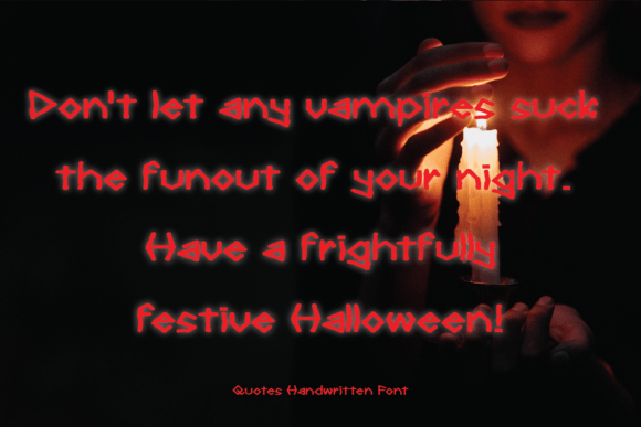 Hellow Spooky Font PNG with transparent background - Preview 3