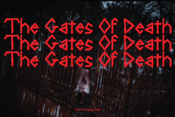 Hellow Spooky Font PNG with transparent background - Preview 4