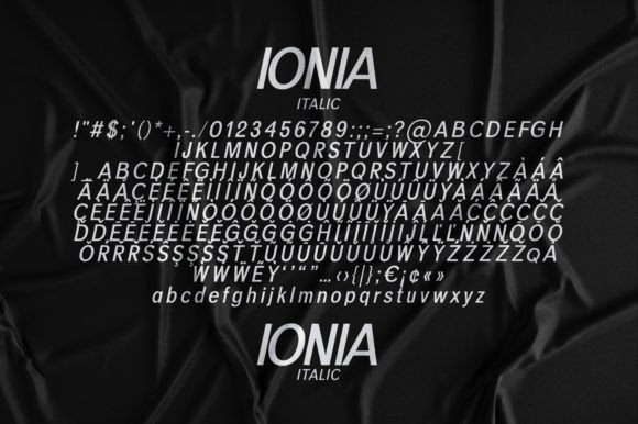 Ionia Font PNG with transparent background - Preview 6