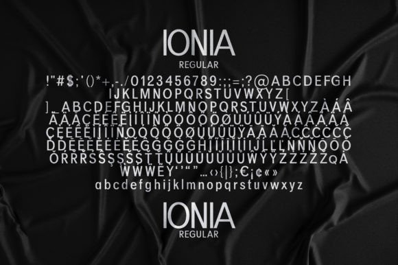 Ionia Font PNG with transparent background - Preview 5