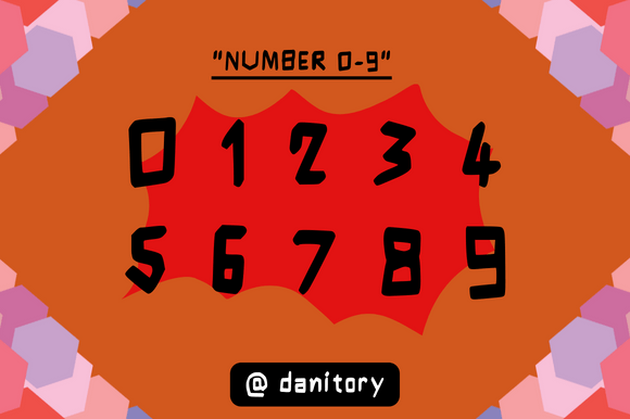 Manymany Font PNG with transparent background - Preview 3