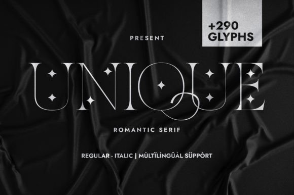 Unique Font by Minimalistartstudio preview
