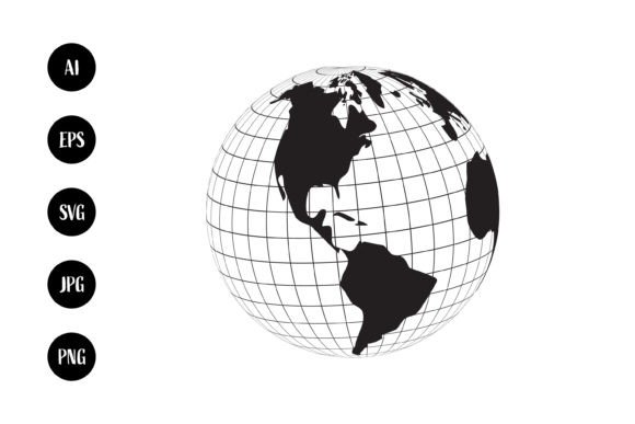 Globe World America Continent Map