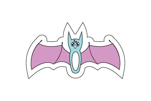 Pastel Goth Bat - Sticker