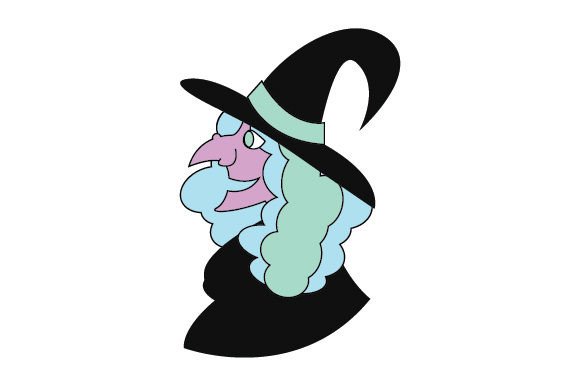 Pastel Goth Witch Broom - Sticker
