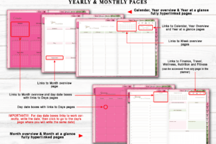 All in One Undated Digital Planner Graphic by CraftAddicted · Creative ...