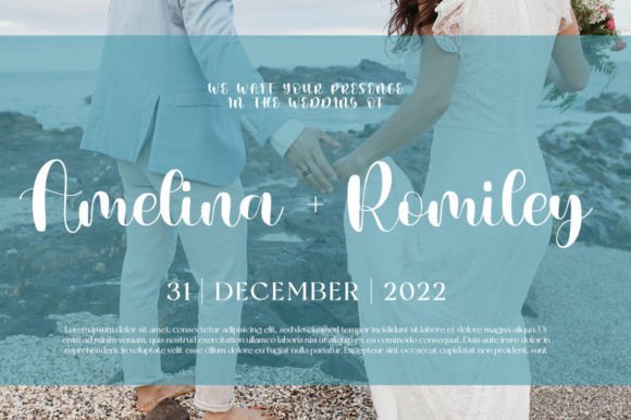 Bluenovie Font PNG with transparent background - Preview 1