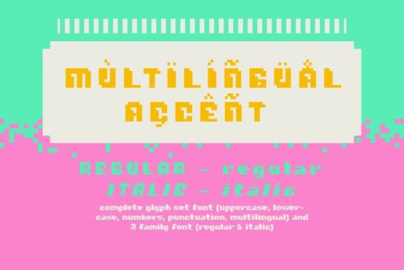 Bubbly Bit Font - Preview 2