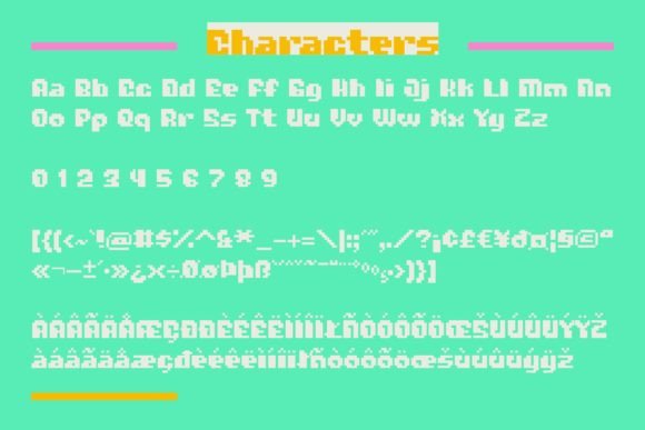 Bubbly Bit Font - Preview 3