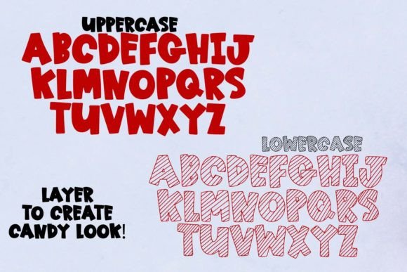Candy Stripes Font - Preview 1