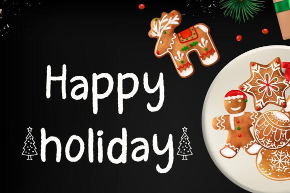 Christmas Chalk Font - Preview 1