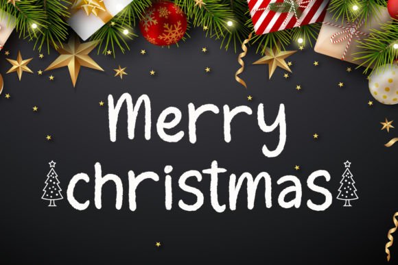 Christmas Chalk Font - Preview 2