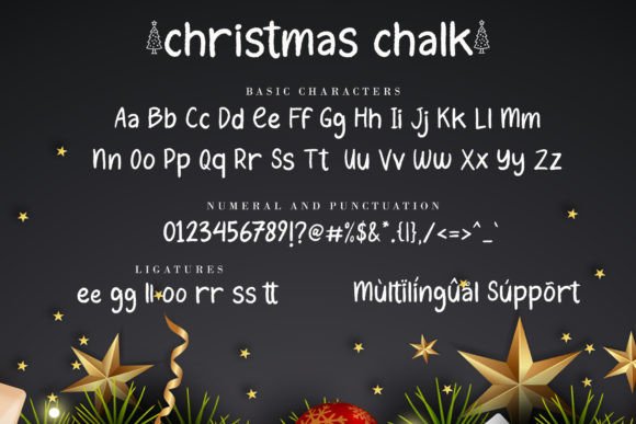 Christmas Chalk Font - Preview 6