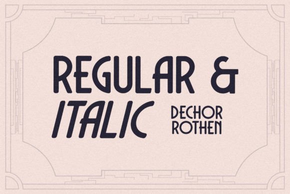 Dechor Rothen Font - Preview 6
