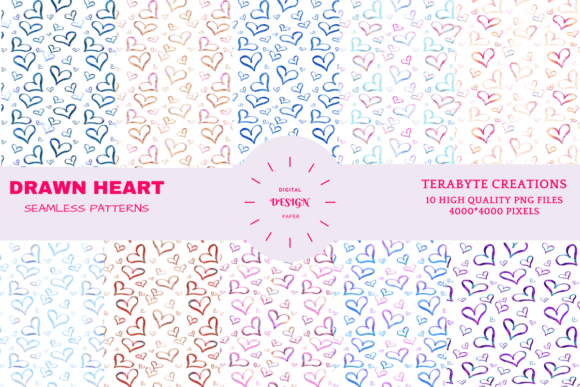 DRAWN HEART PATTERN