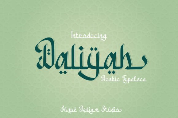 Daliyah Font by snapedsgn · Creative Fabrica font preview