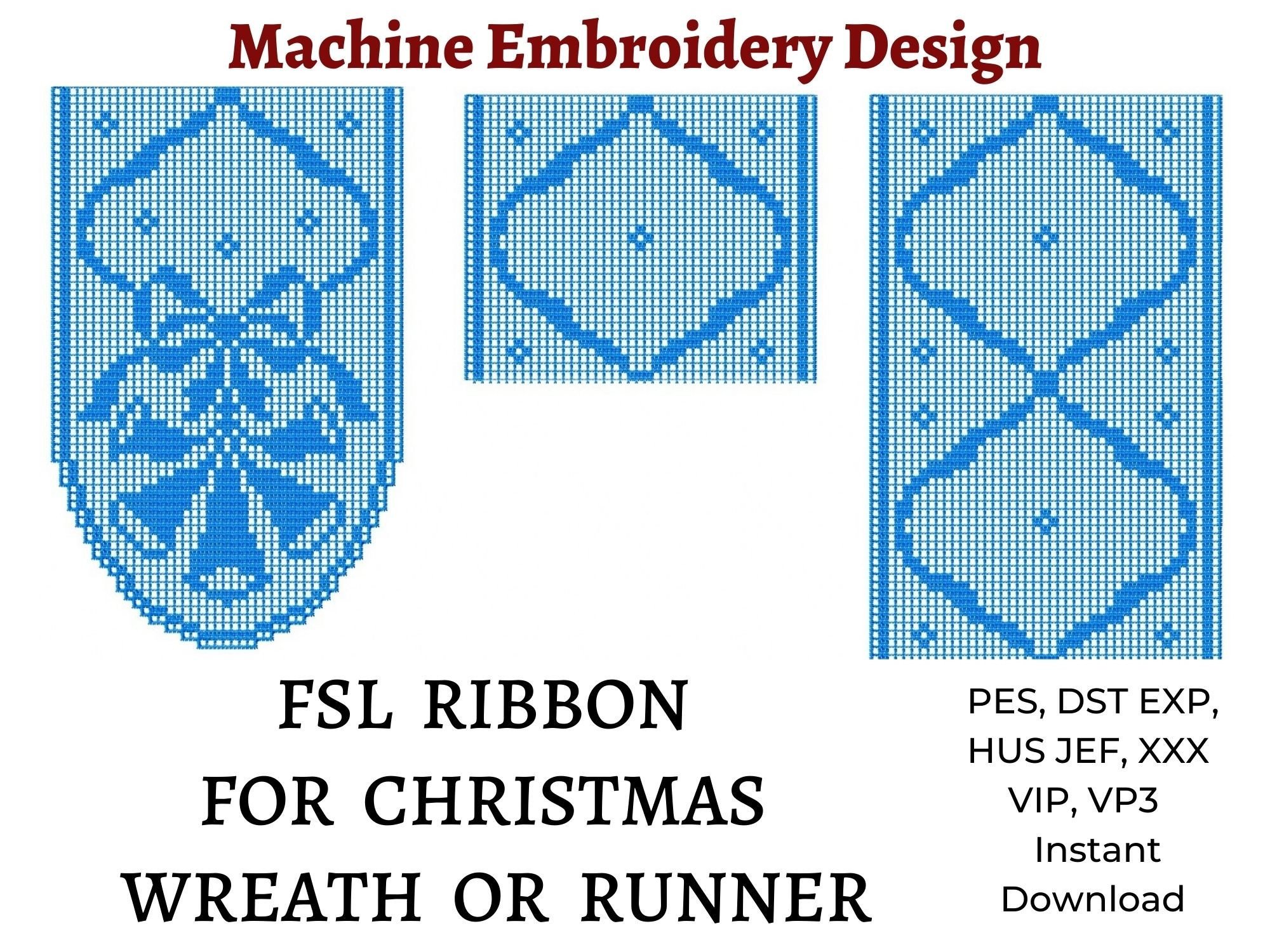 FSL Ribbon on Christmas Wreath