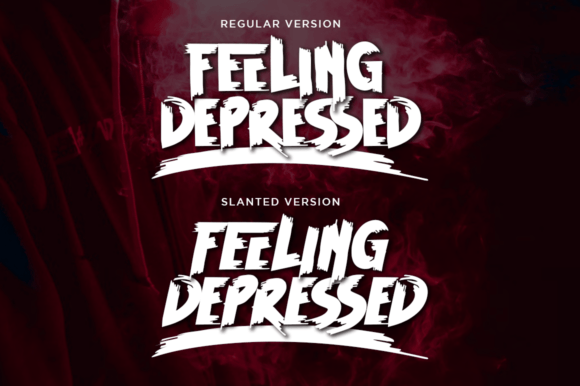 Feeling Depressed Font - Preview 5