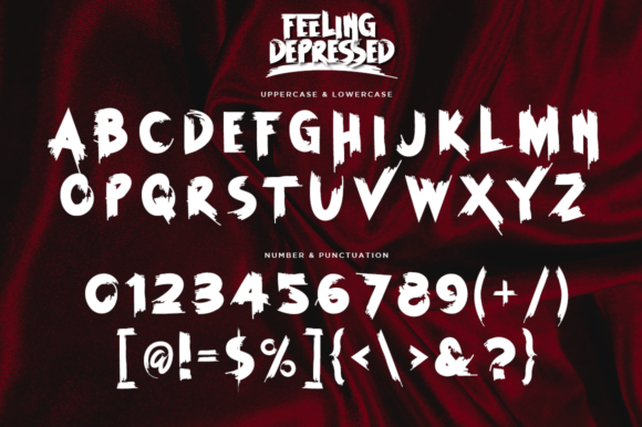 Feeling Depressed Font - Preview 6