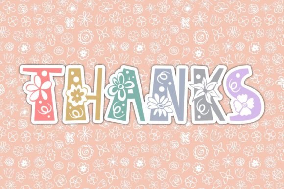 Flowers Bloom Font - Preview 3