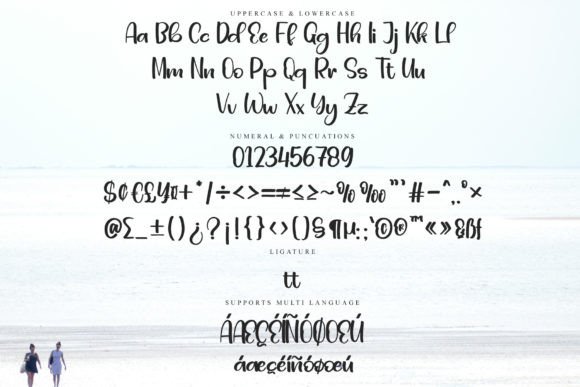 Handwash Font PNG with transparent background - Preview 5