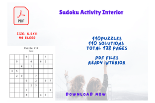 Interior Sudoku Puzzles Kids Activity Graphic by Jerin Design ...