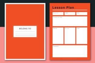 Modern and Clean Lesson Plan Template Graphic by Finer Designers ...