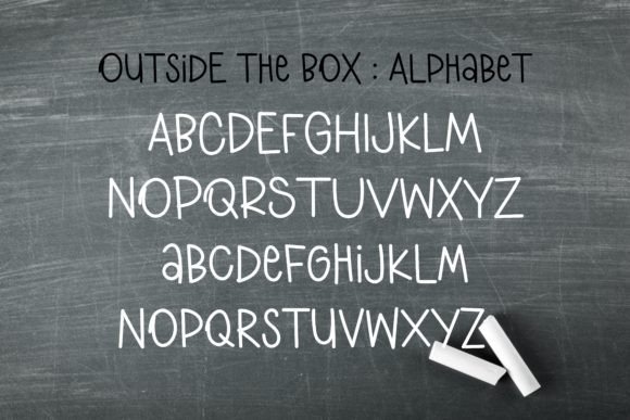 Outside the Box Font PNG with transparent background - Preview 2