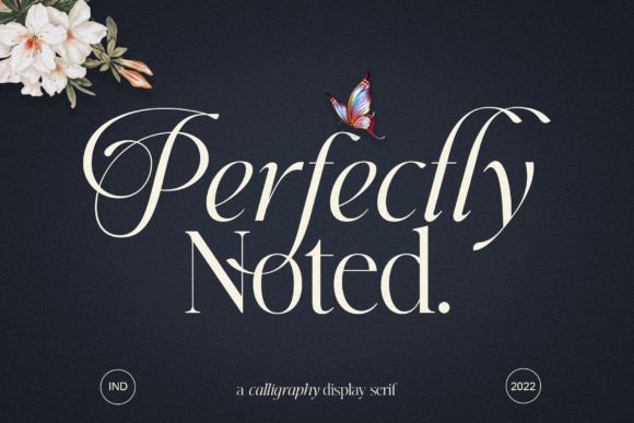 Perfectly Noted editorial font