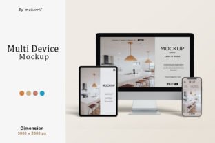 Responsive Devices Mockup Graphic by muharrifulauza123 · Creative Fabrica