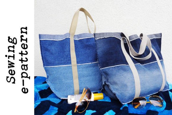Reverse Seams ToteBag -Three Sizes