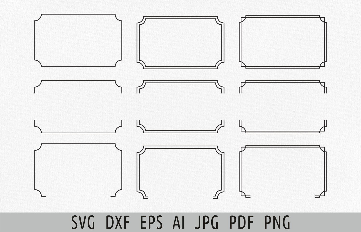 Vintage Frame Svg Rectangle Frame Border